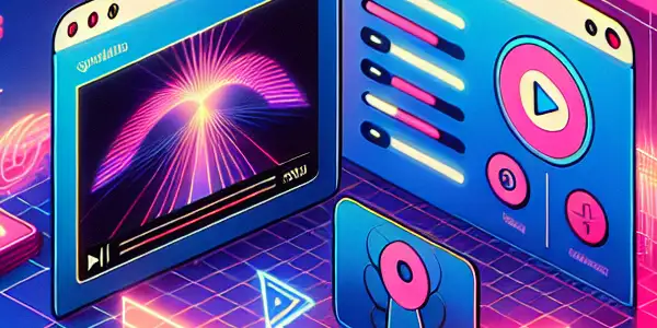 A modern digital interface showcasing popular adult video content with security symbols and hints of Japanese culture.